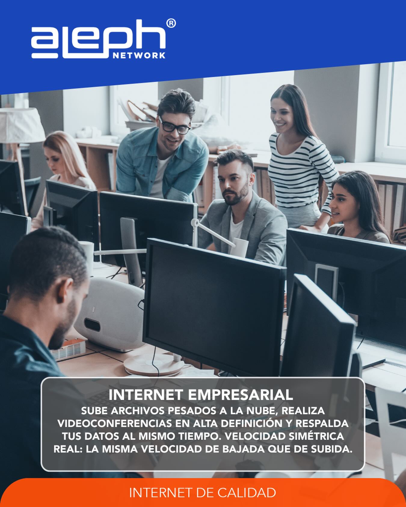 ¿Sabes qué es la velocidad simétrica real? 

Significa tener exactamente la misma potencia para descargar que para subir archivos a la red. ¡Sin ventajas a medias!

Para las empresas de hoy, el tiempo es oro. Por eso, nuestro servicio de Internet Empresarial te permite realizar múltiples tareas de alta demanda en simultáneo:

🔹 Subir archivos pesados a la nube sin demoras.

🔹 Mantener videoconferencias en alta definición totalmente fluidas.

🔹 Respaldar bases de datos masivas al mismo tiempo.
No te conformes con menos. Elige un internet de calidad que potencie el trabajo en equipo. 

Conoce más sobre nuestra cobertura y planes empresariales dejando un comentario o enviando un mensaje directo.

#alephnetwork #internetsimetrico #fibraópticaempresarial #negocioseficientes